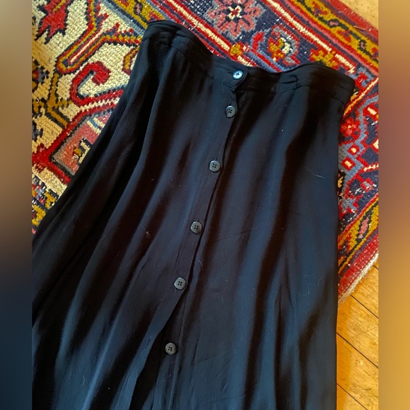 SOLD | Button-up Black Midi UO Midi Skirt - Picture 2 of 5